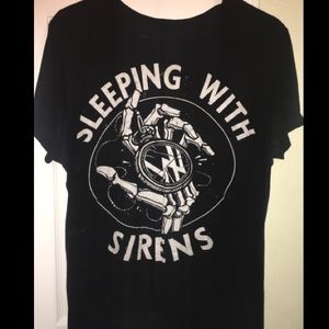 COPY - SLEEPING WITH SIRENS POCKET WATCH T-SHIRT